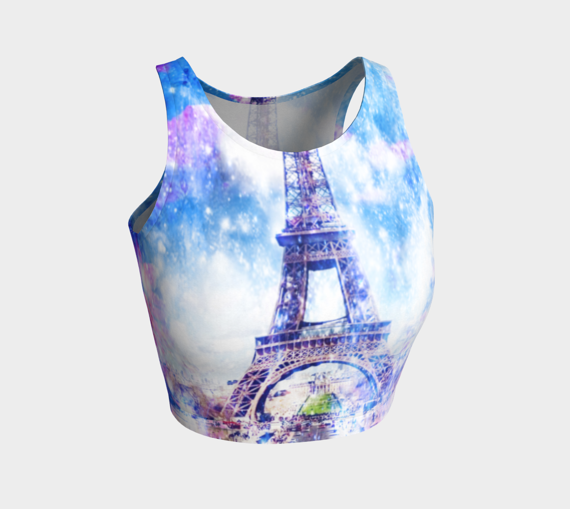 Rainbow Universe Parisian Dreams Athletic Crop Top