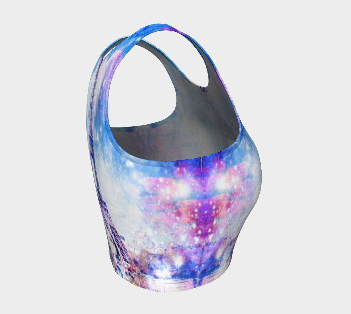 Rainbow Universe Parisian Dreams Athletic Crop Top