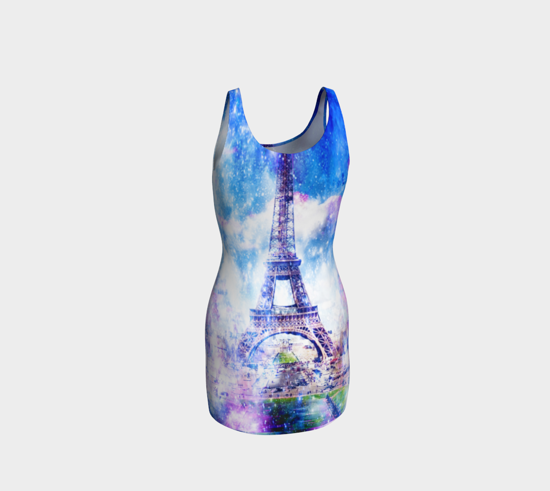 Rainbow Universe Parisian Dreams Bodycon Dress