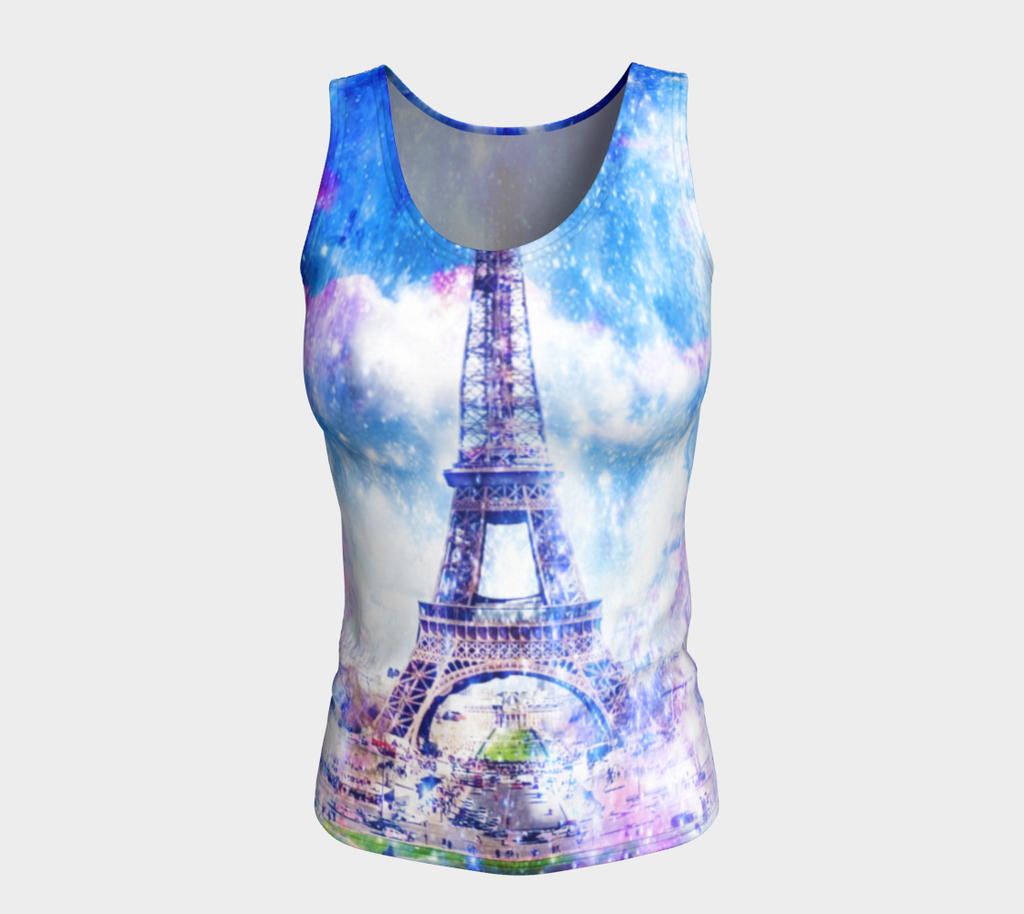 Rainbow Universe Parisian Dreams Fitted Tank Top