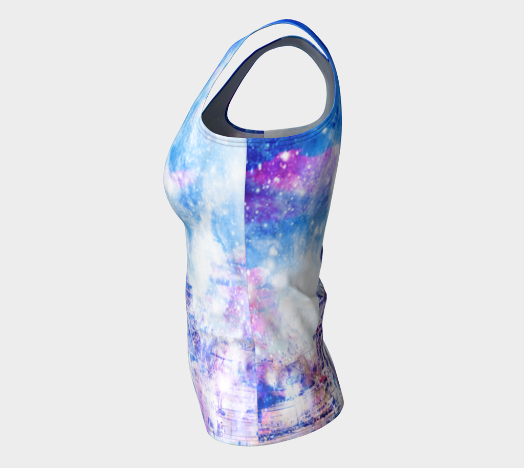 Rainbow Universe Parisian Dreams Fitted Tank Top