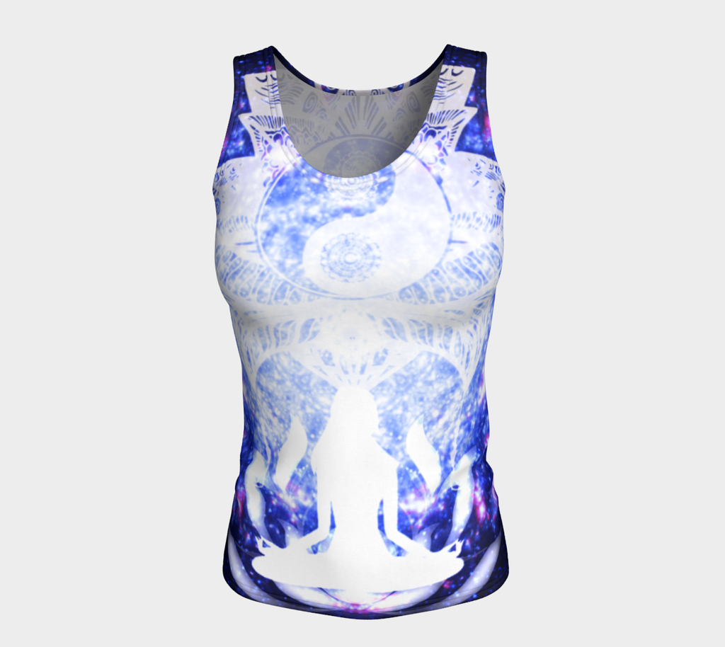 Katerina's Lotus Meditations Fitted Tank Top