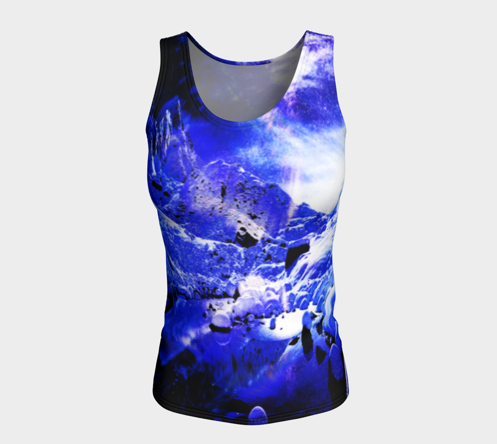 Yule Night Dreams Fitted Tank Top