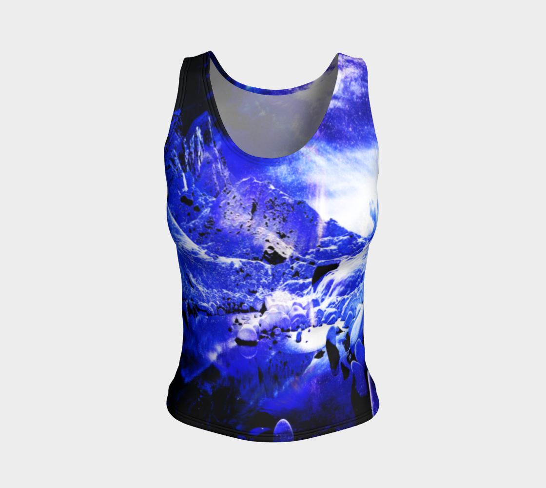 Yule Night Dreams Fitted Tank Top