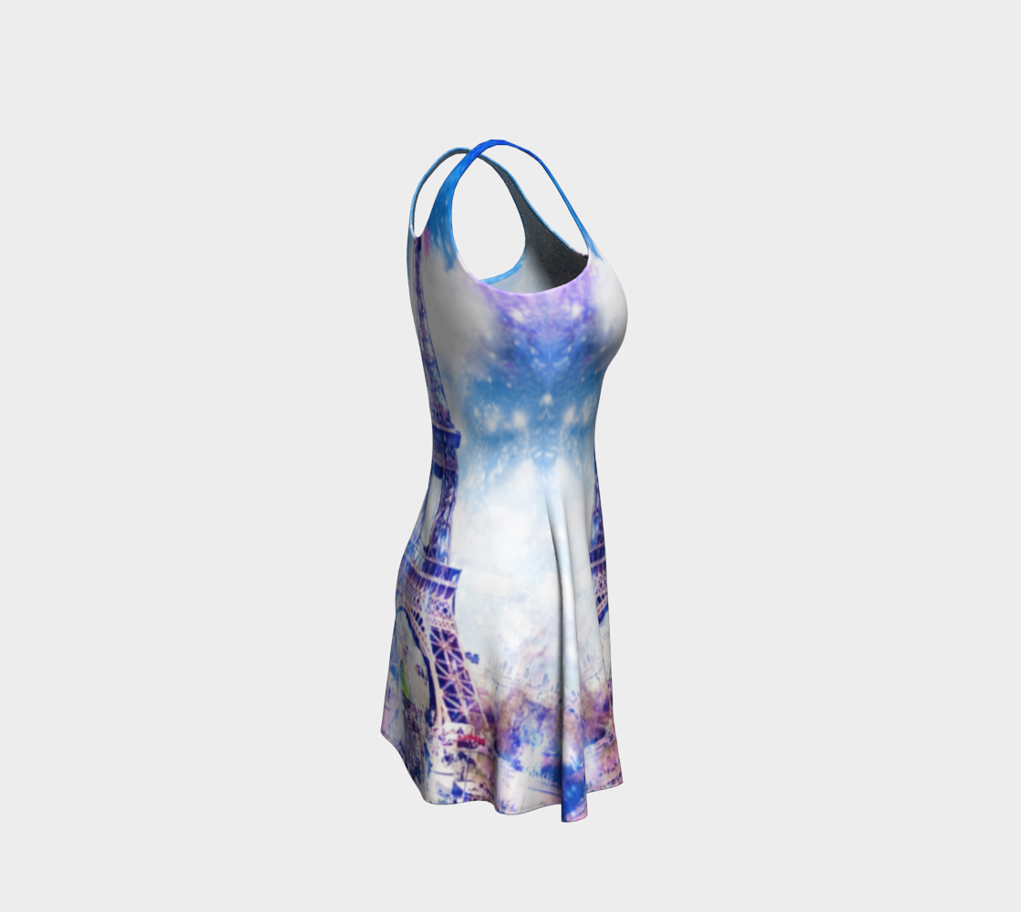 Rainbow Universe Parisian Dreams Flare Dress