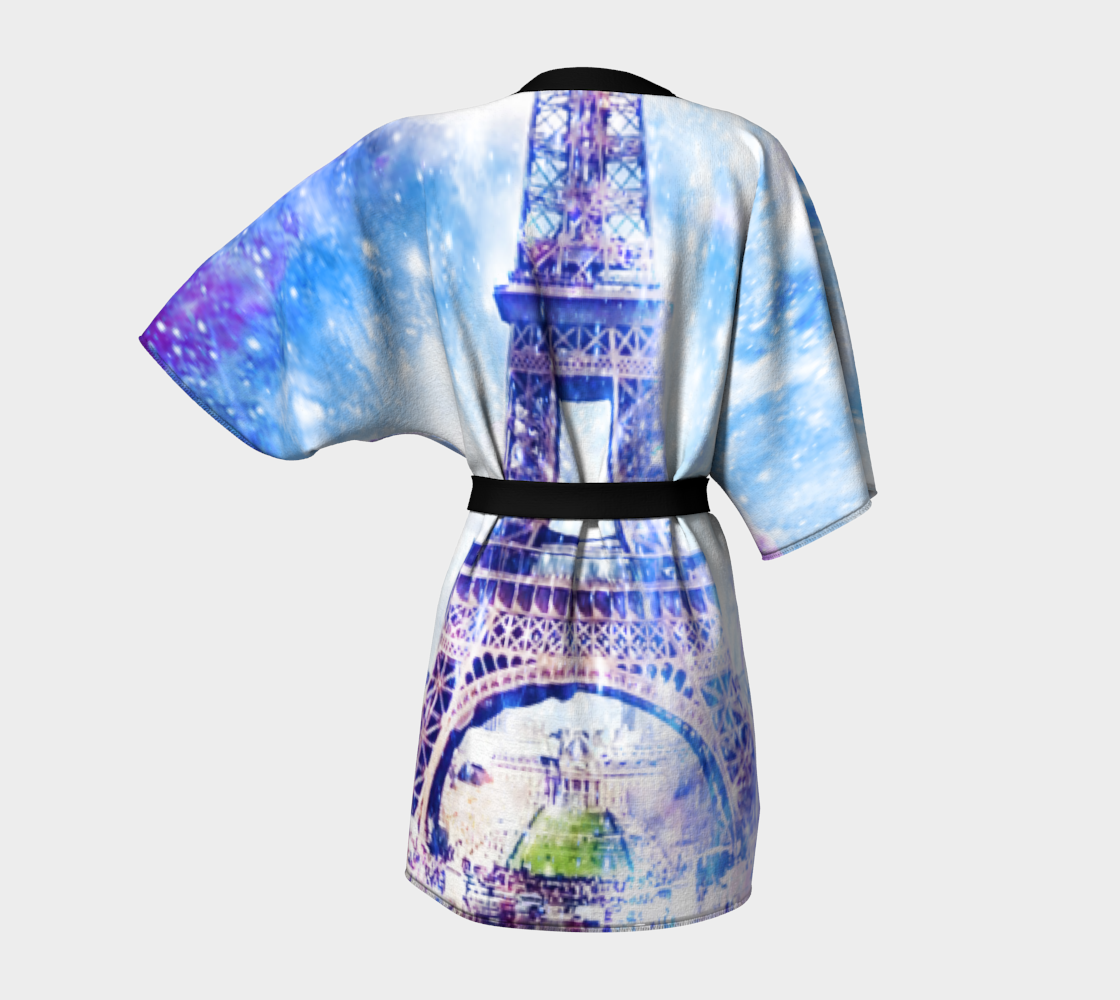 Rainbow Universe Parisian Dreams Kimono