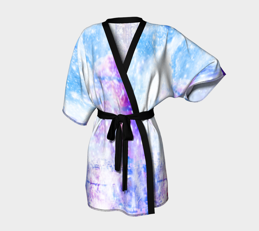 Rainbow Universe Parisian Dreams Kimono