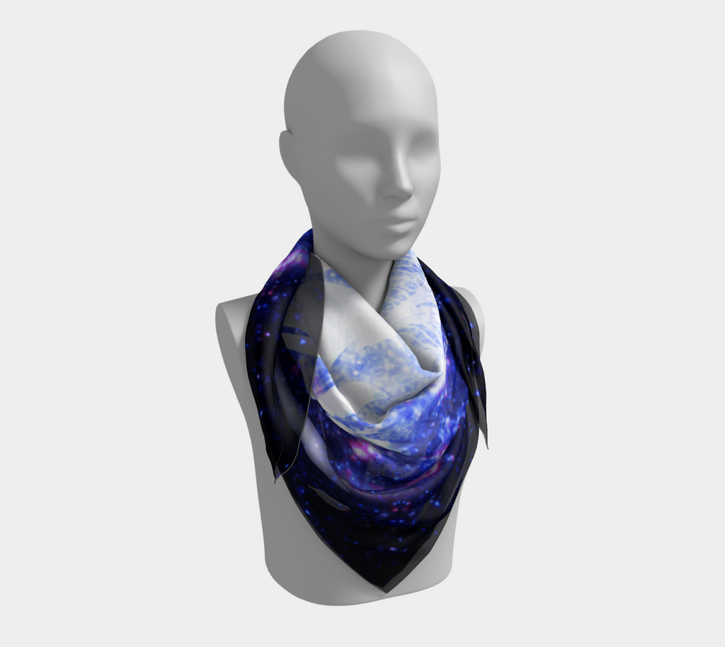 Katerina's Lotus Meditations Square Scarf