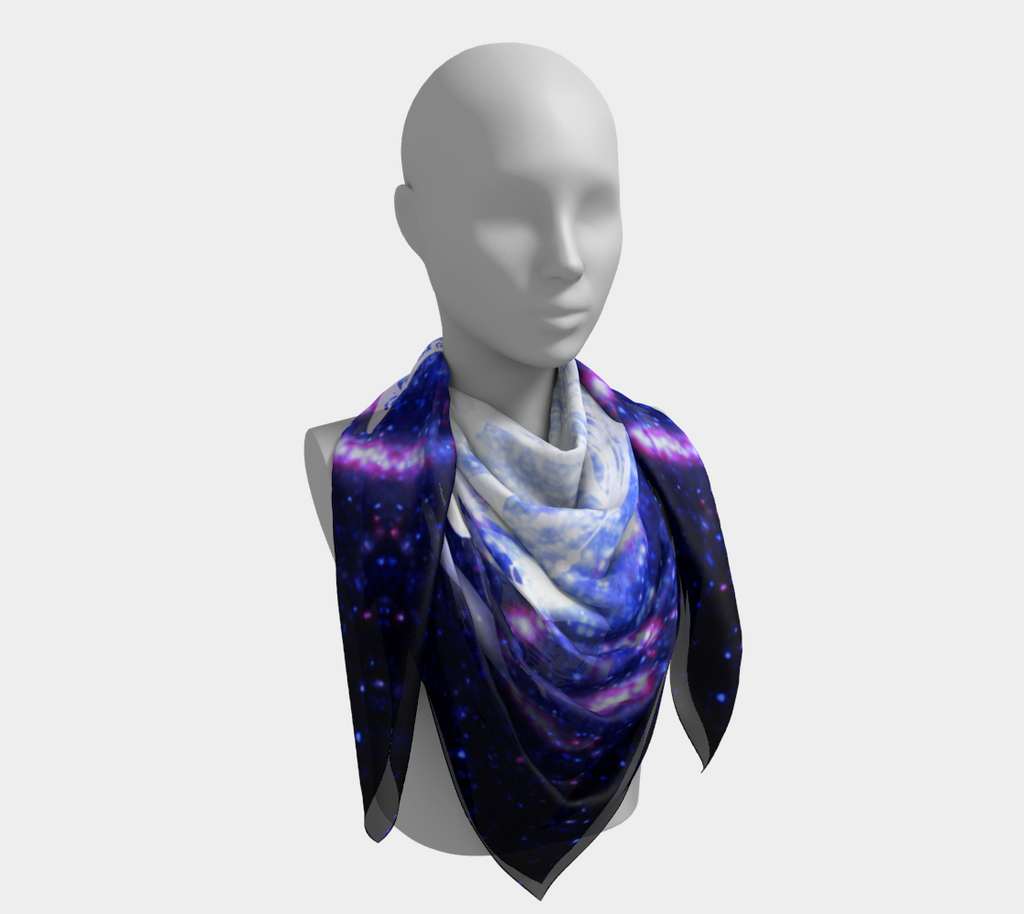 Katerina's Lotus Meditations Square Scarf