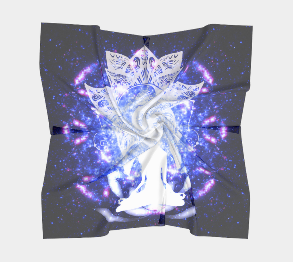 Katerina's Lotus Meditations Square Scarf