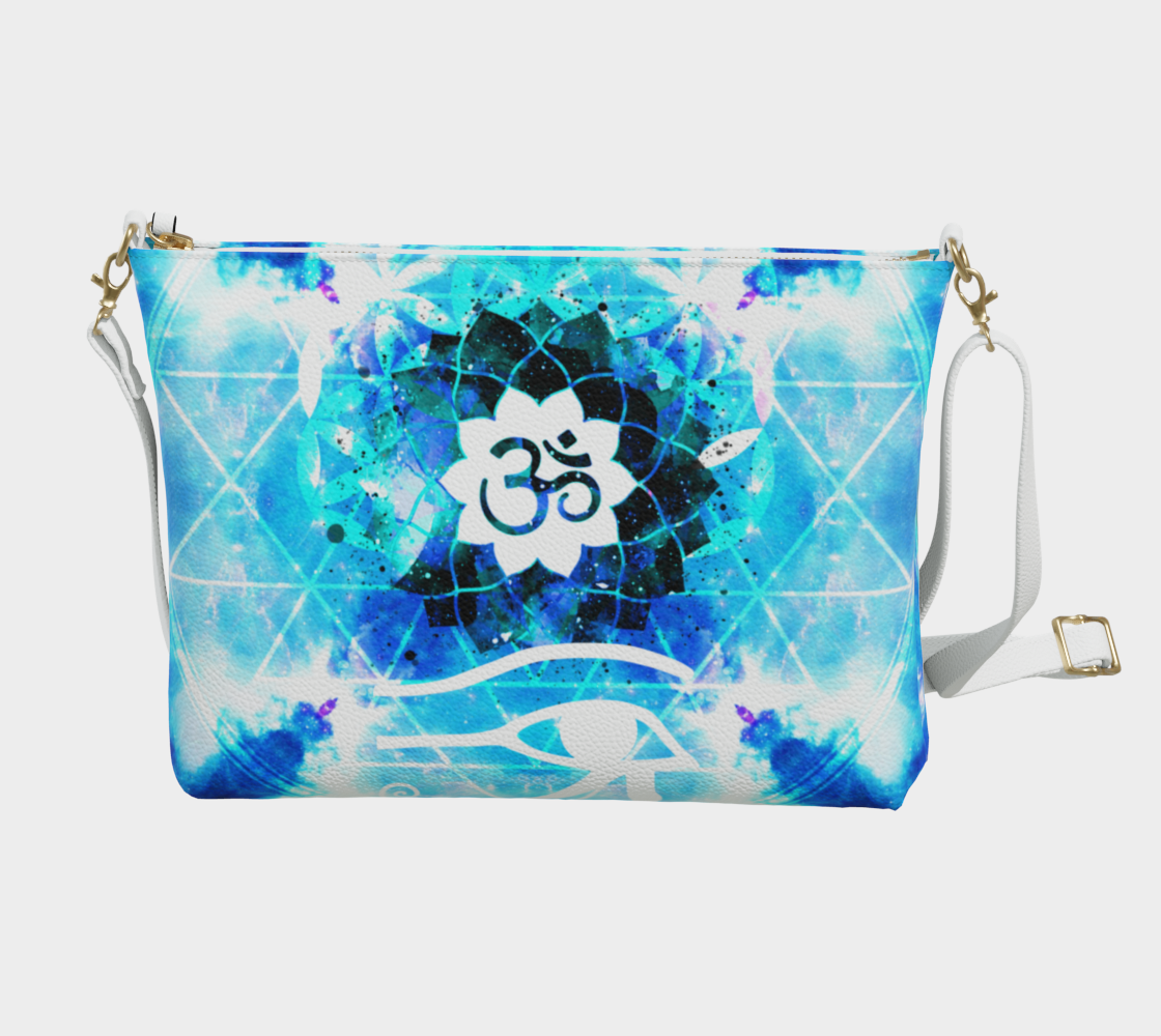 Amen Jin's Mandala of Dragon Fire Fairy Om Meditations Vegan Leather Crossbody PUrse