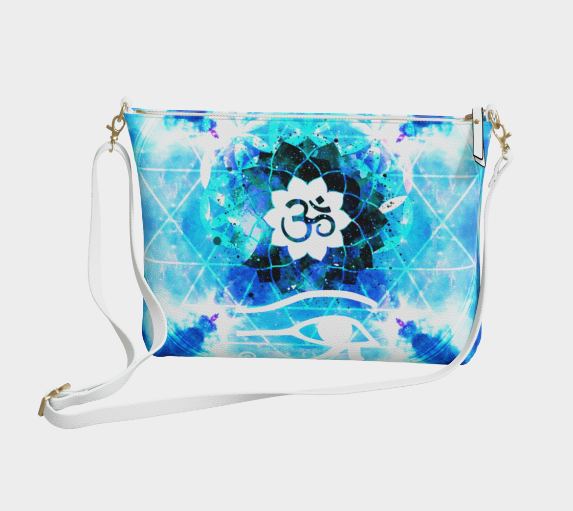 Amen Jin's Mandala of Dragon Fire Fairy Om Meditations Vegan Leather Crossbody PUrse