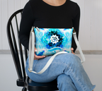 Amen Jin's Mandala of Dragon Fire Fairy Om Meditations Vegan Leather Crossbody PUrse