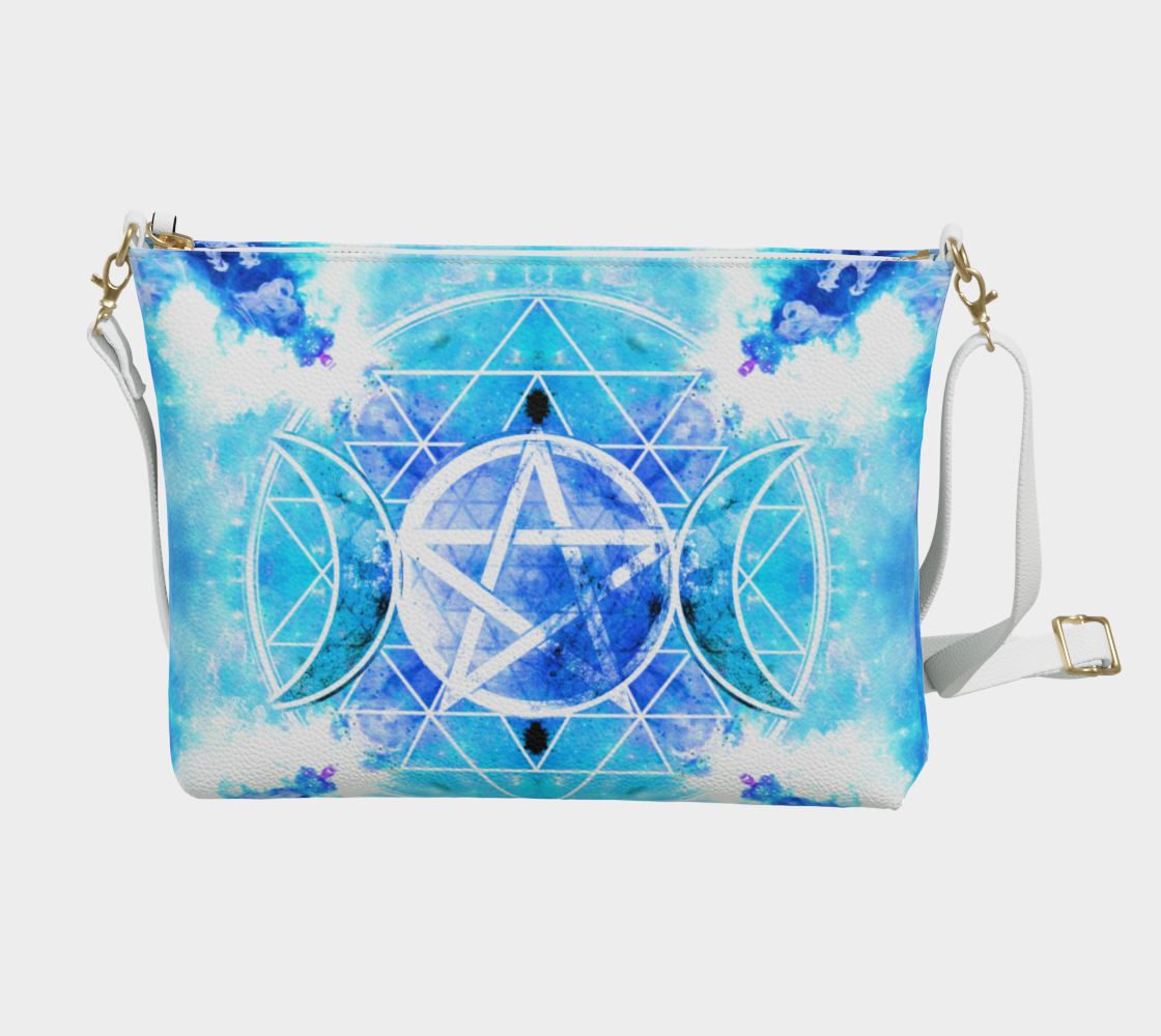 Amen Jin's Mandala of Dragon Fire Triple Goddess Meditations Vegan Leather Crossbody Purse