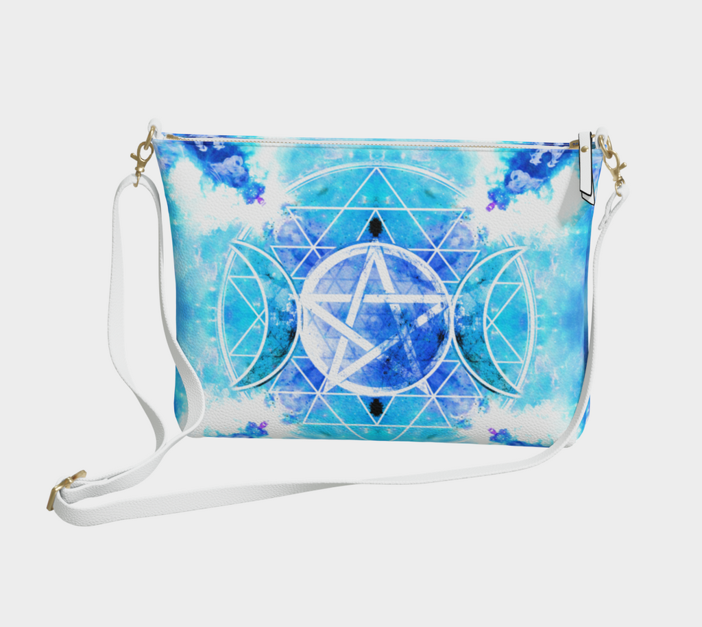 Amen Jin's Mandala of Dragon Fire Triple Goddess Meditations Vegan Leather Crossbody Purse