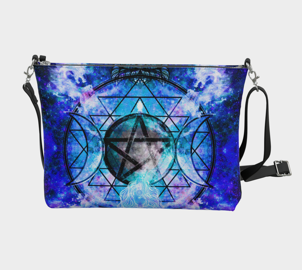Amen Jin's Memories of Yesterday Magickal Awakening  Meditations Vegan Leather Crossbody Purse