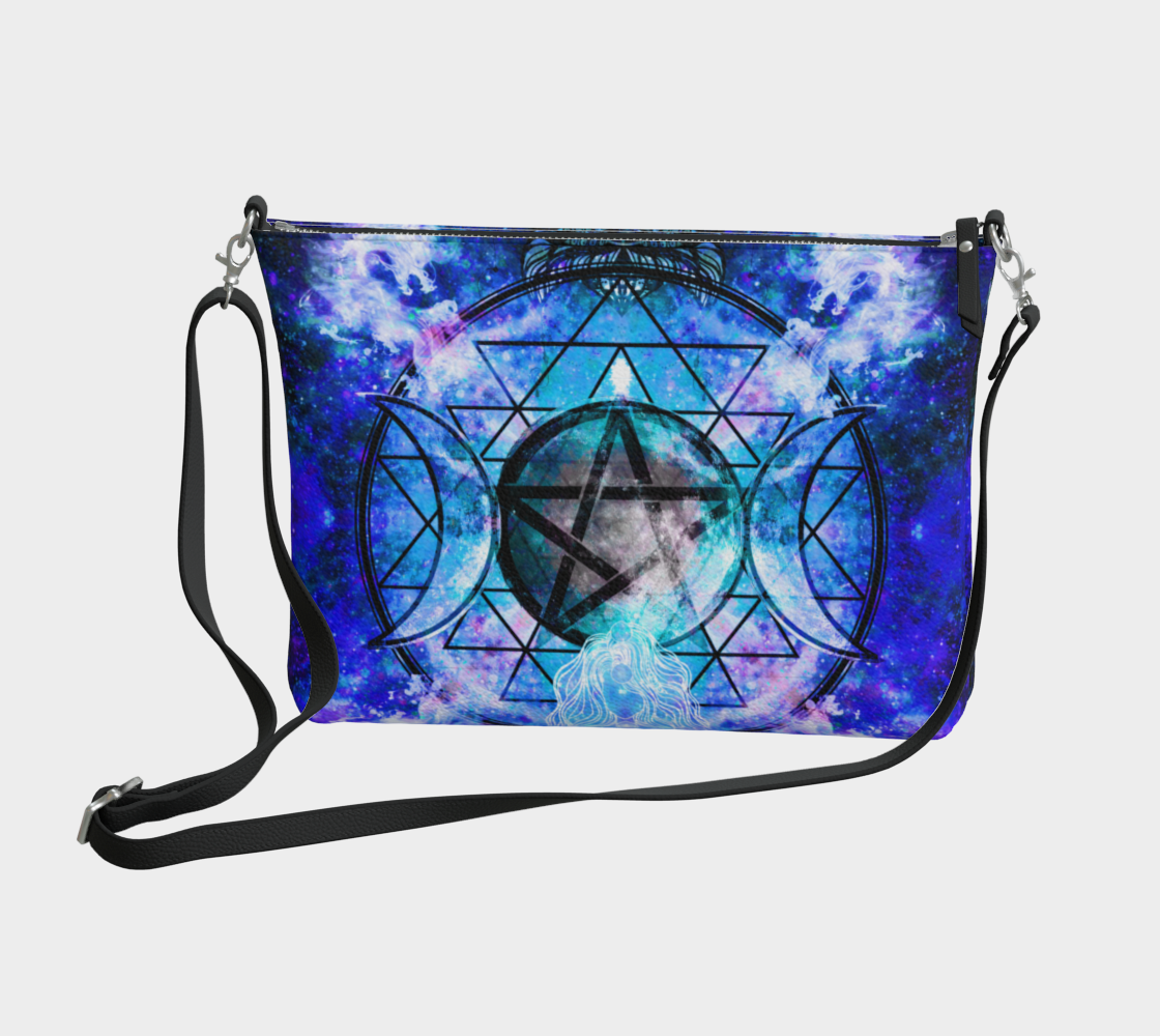 Amen Jin's Memories of Yesterday Magickal Awakening  Meditations Vegan Leather Crossbody Purse