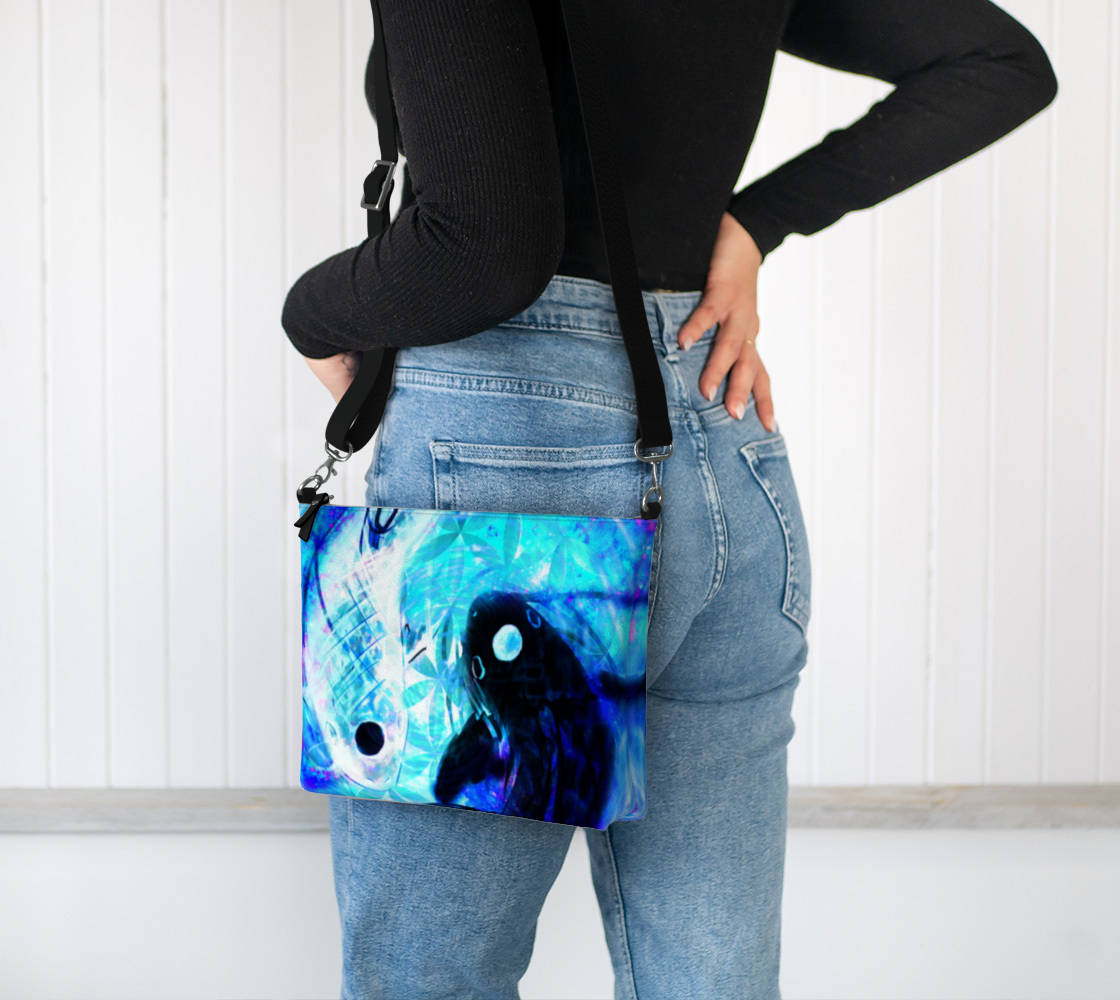 Amen Jin's Memories of Yesterday Koi Meditations Vegan Leather Crossbody Purse