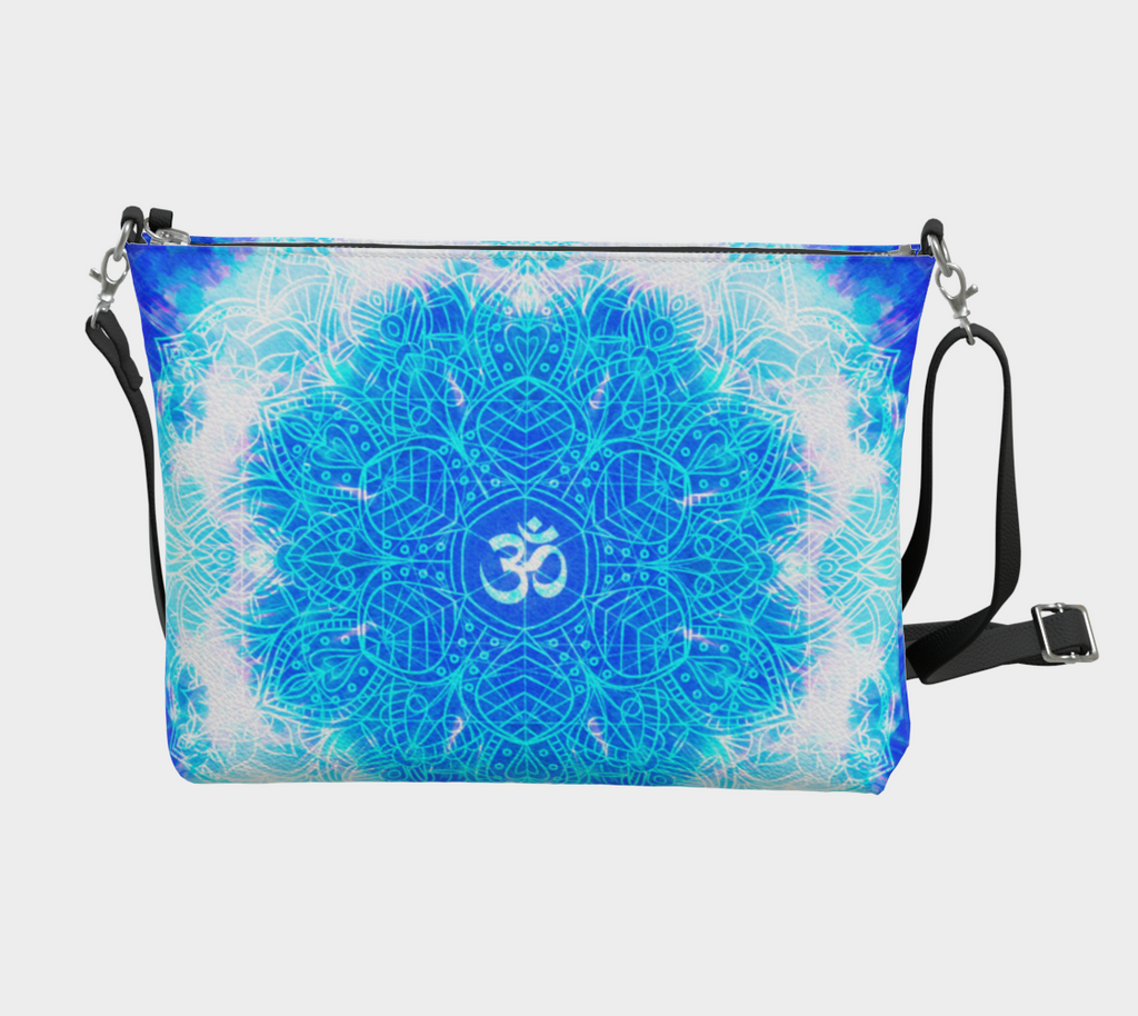 Amen Jin's Blue Sun Om Meditations Vegan Leather Crossbody Purse