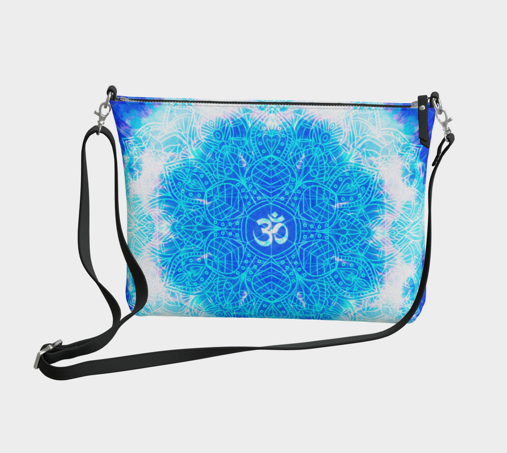 Amen Jin's Blue Sun Om Meditations Vegan Leather Crossbody Purse