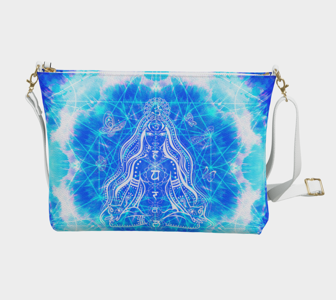 Amen Jin's Blue Sun Cosmic Meditations Vegan Leather Crossbody Purse