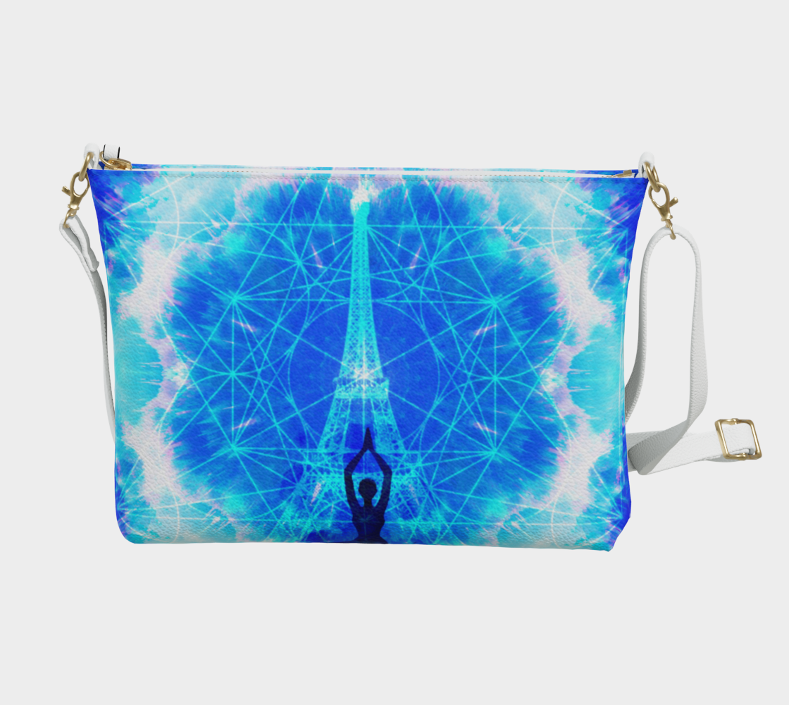Amen Jin's Blue Sun Parisian Meditations Vegan Leather Crossbody Purse
