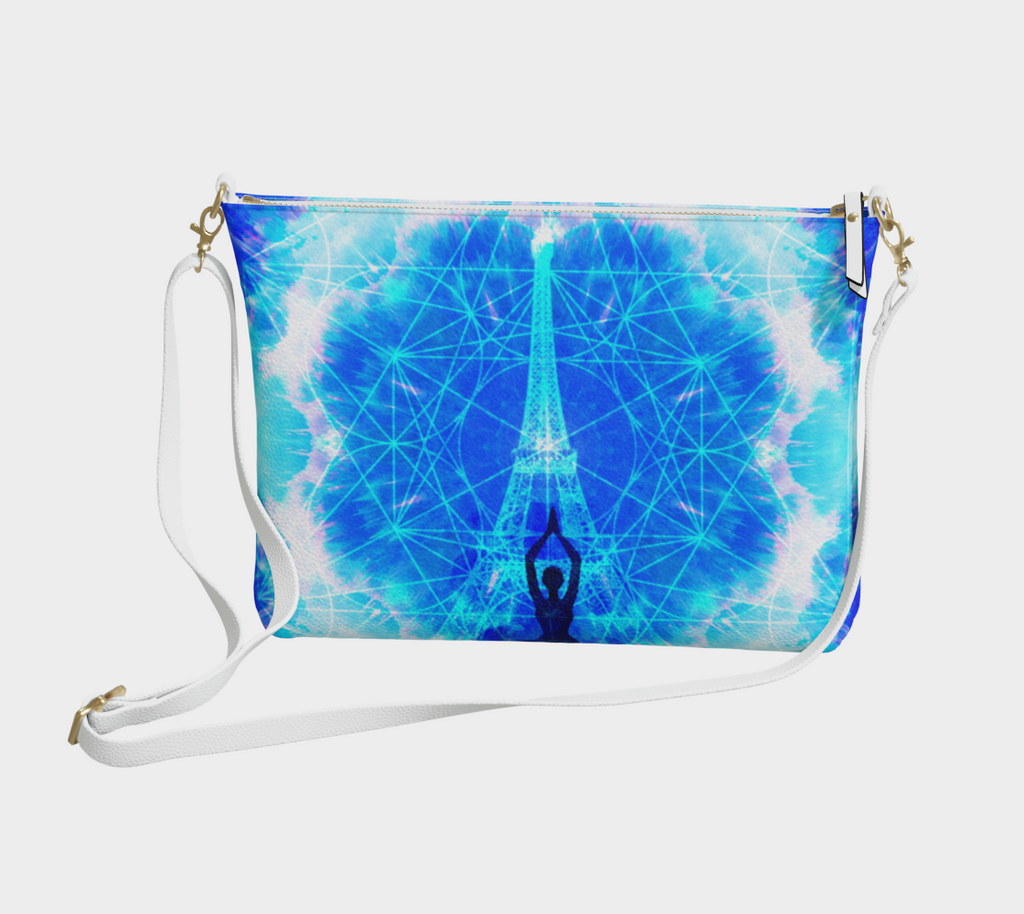 Amen Jin's Blue Sun Parisian Meditations Vegan Leather Crossbody Purse