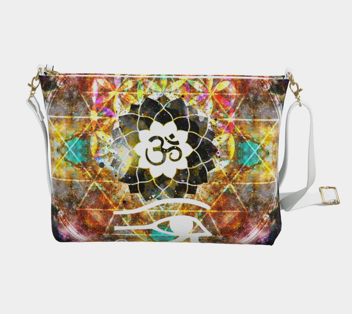 Amen Jin's Desires to Breathe Again Fairy Om Meditations Vegan Leather Crossbody Purse