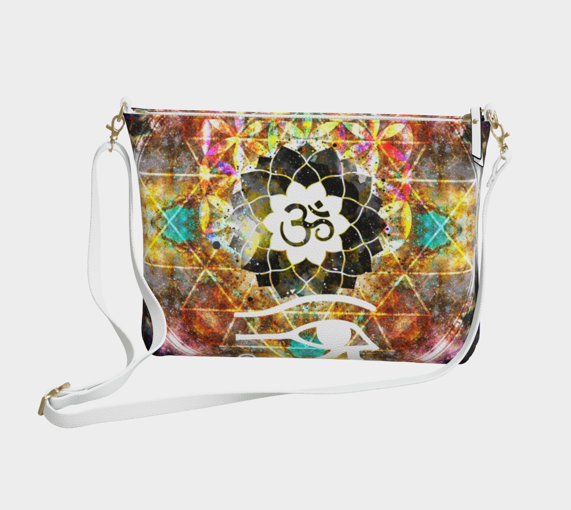 Amen Jin's Desires to Breathe Again Fairy Om Meditations Vegan Leather Crossbody Purse