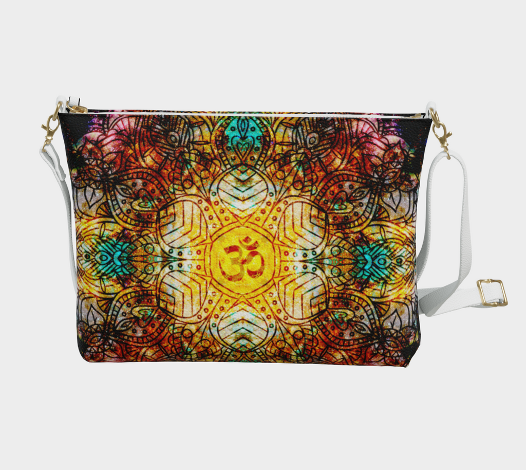 Amen Jin's Desires to Breathe Again Om Meditations Vegan Leather Crossbody Purse