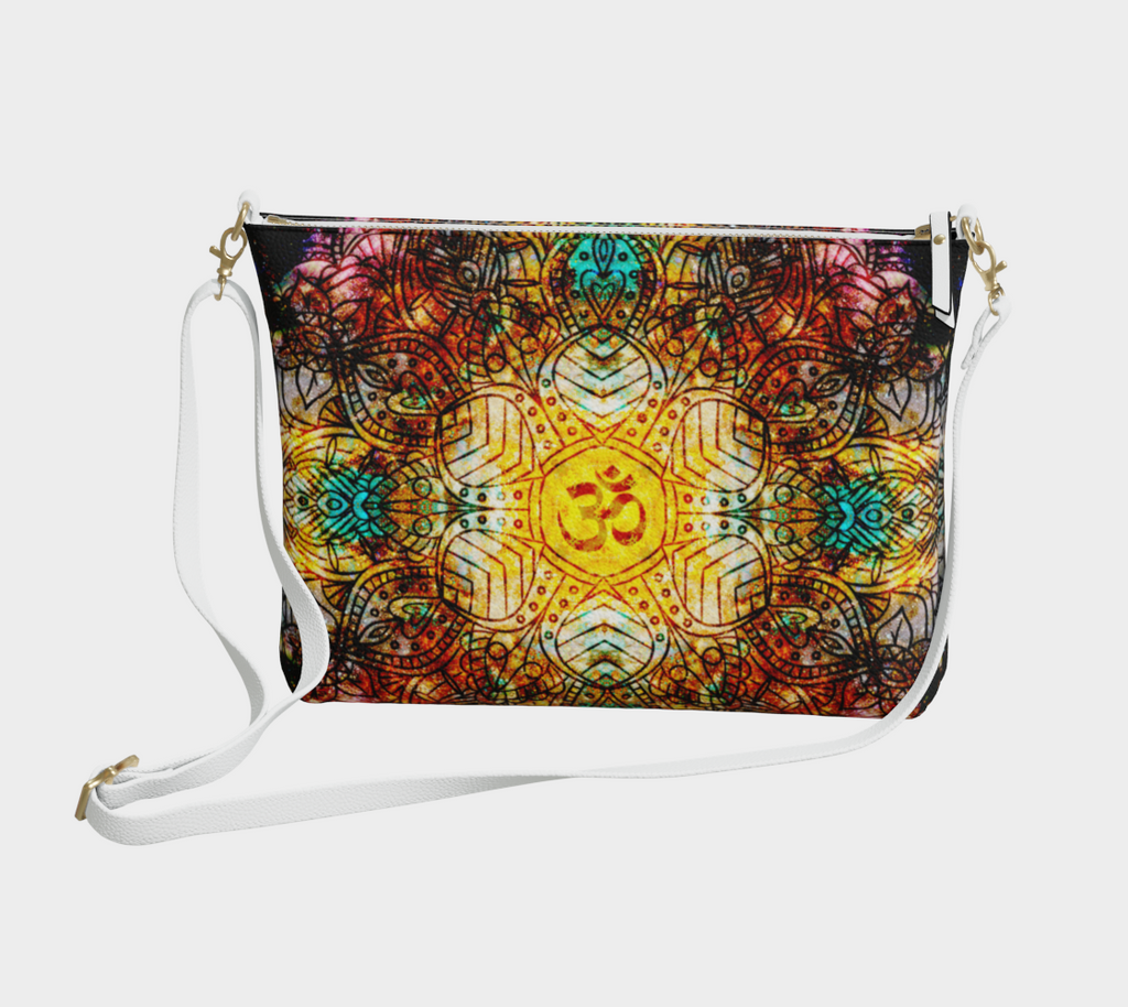 Amen Jin's Desires to Breathe Again Om Meditations Vegan Leather Crossbody Purse