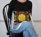 Amen Jin's Desires to Breathe Again Om Meditations Vegan Leather Crossbody Purse