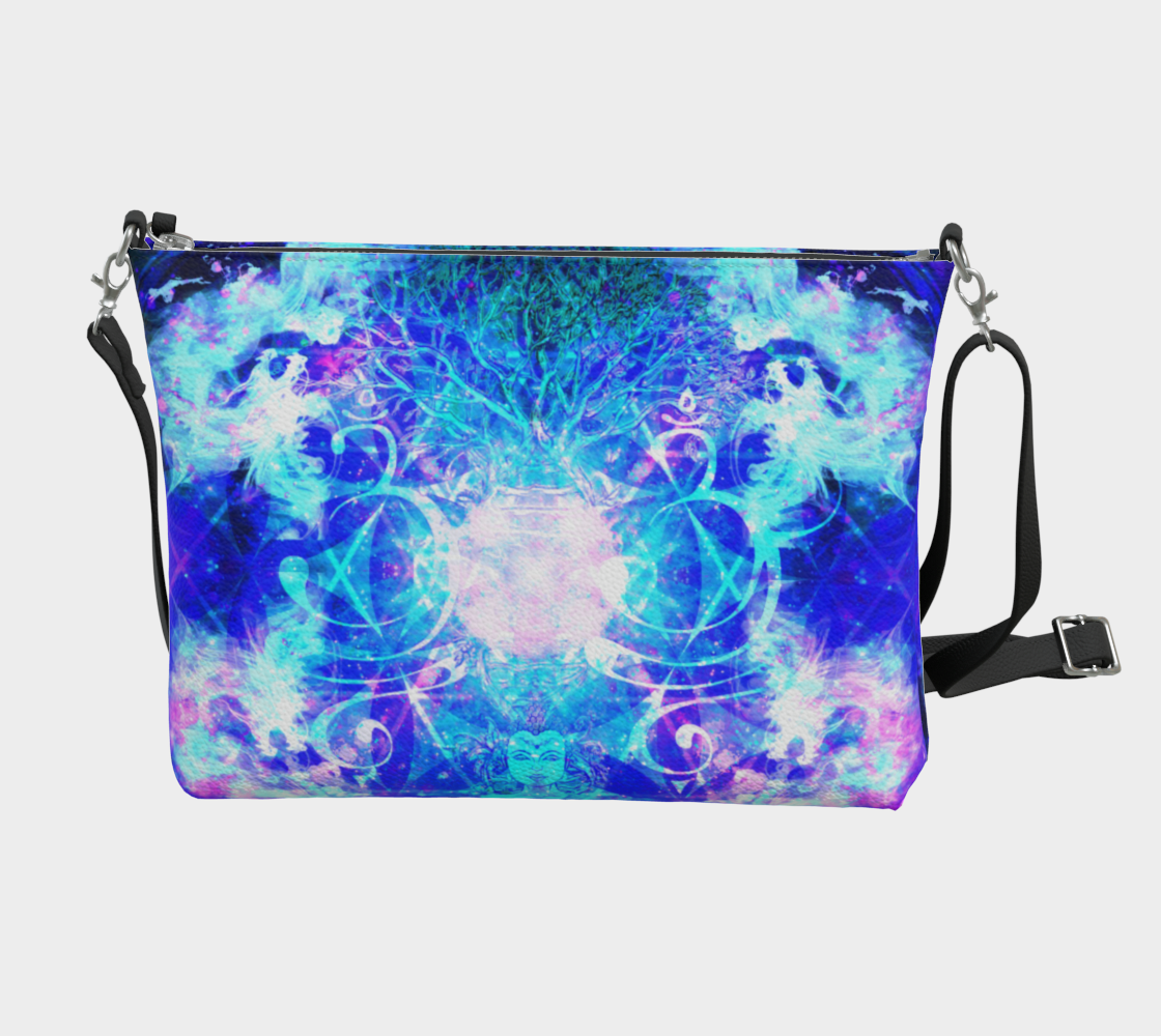 Amen Jin's Buddha Meditations Vegan Leather Crossbody Purse