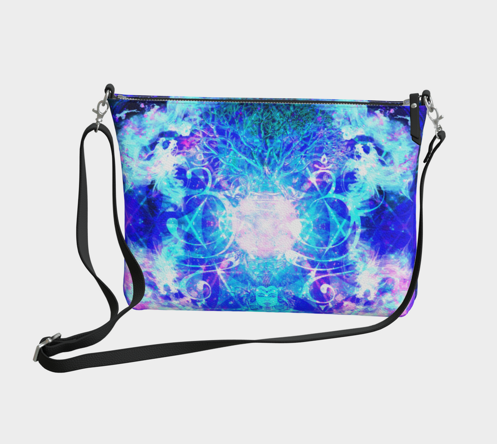 Amen Jin's Buddha Meditations Vegan Leather Crossbody Purse