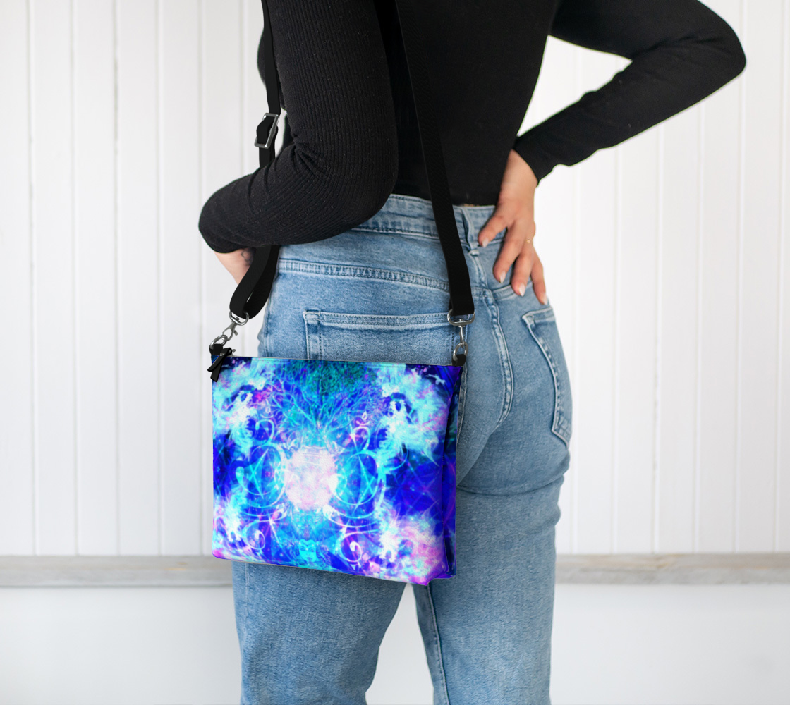 Amen Jin's Buddha Meditations Vegan Leather Crossbody Purse