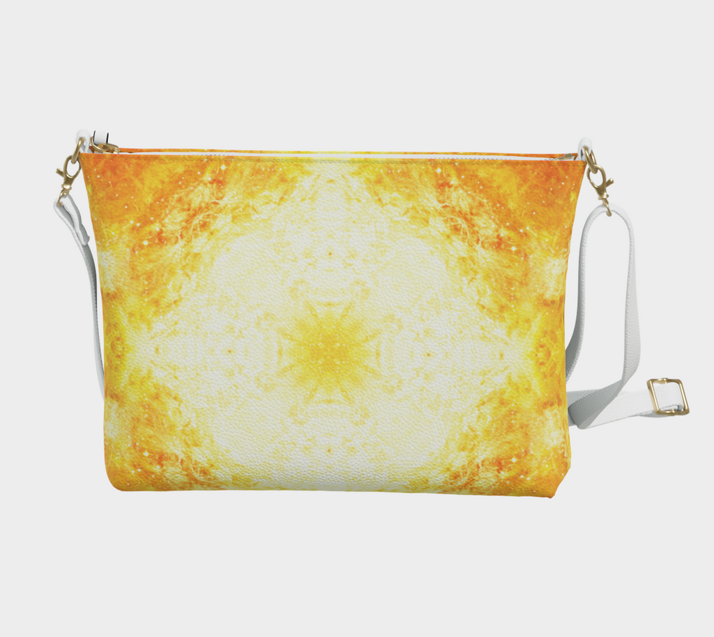 Katerina's Golden Desires Vegan Leather Crossbody Purse