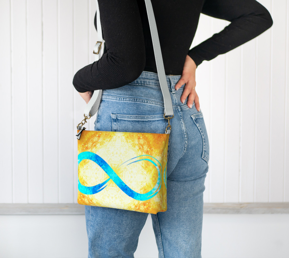 Katerina's Autistic Gold Desires Vegan Leather Crossbody Purse