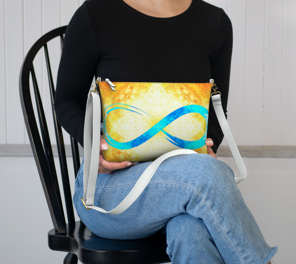 Katerina's Autistic Gold Desires Vegan Leather Crossbody Purse