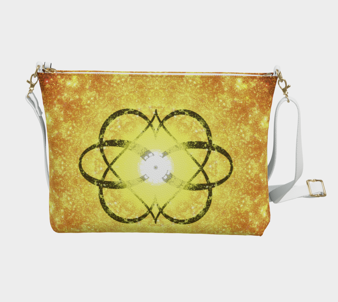 Katerina's Autistic Gold Infinity Desires 2024 Vegan Leather Crossbody Purse