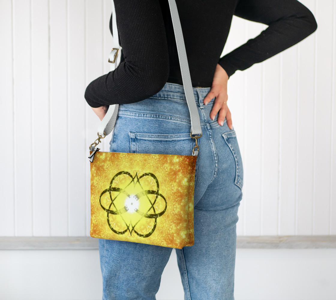 Katerina's Autistic Gold Infinity Desires 2024 Vegan Leather Crossbody Purse