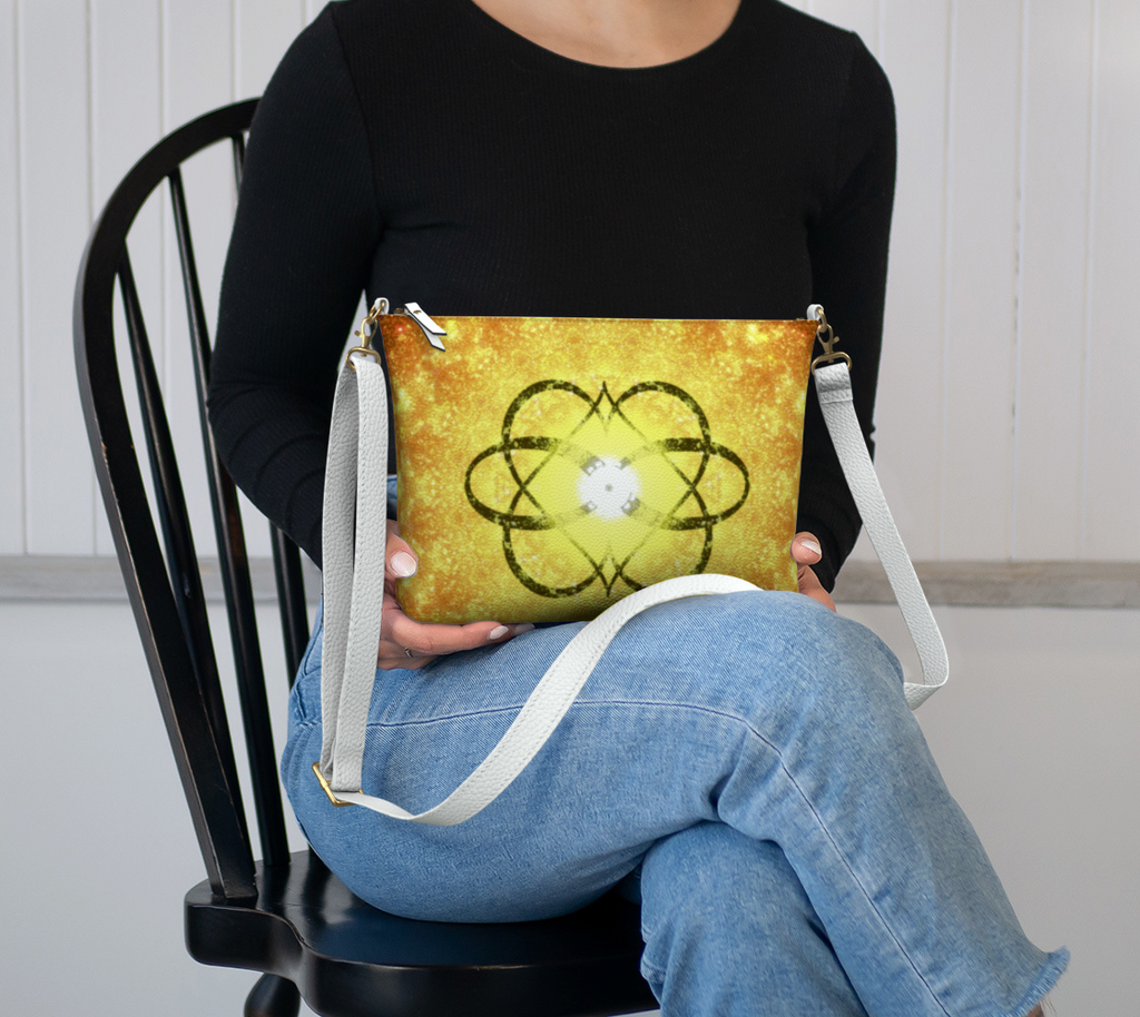 Katerina's Autistic Gold Infinity Desires 2024 Vegan Leather Crossbody Purse