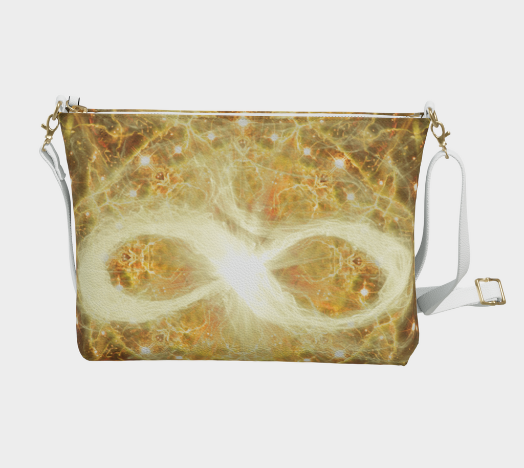 Katerina's Autistic Gold Infinity Desires 2022 Vegan Leather Crossbody Purse