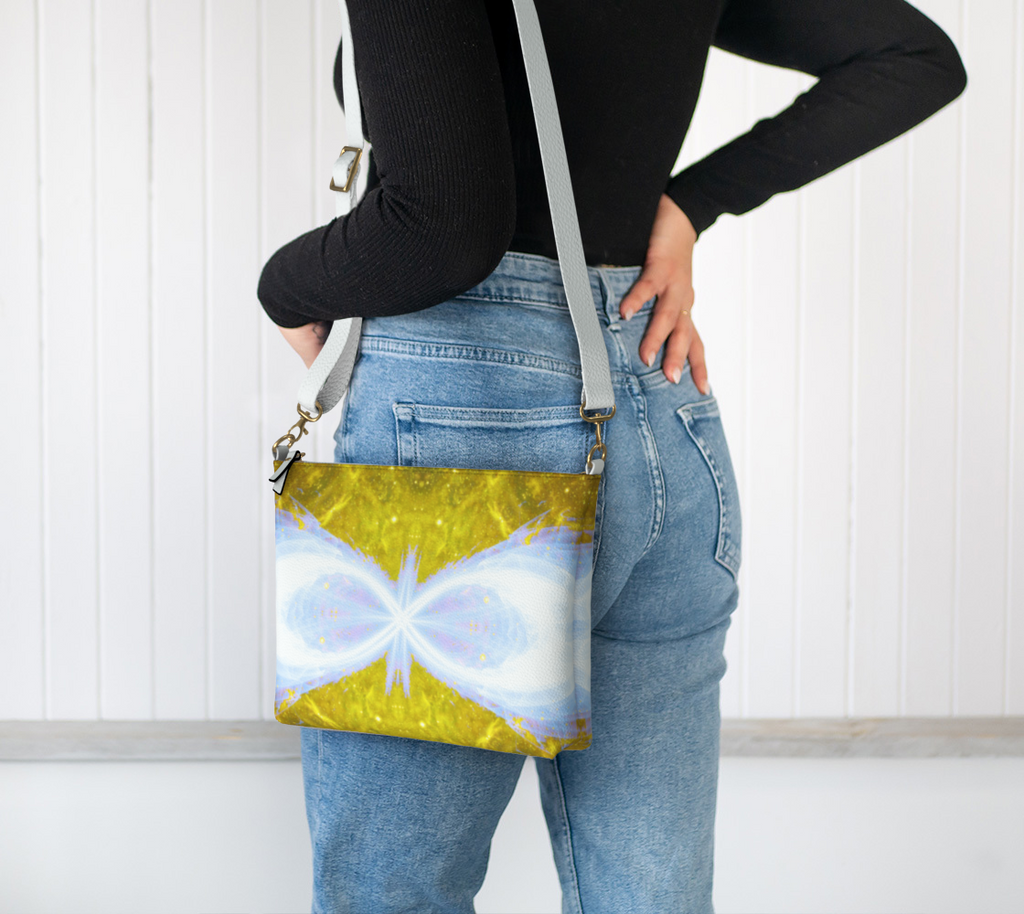 Katerina's Autistic Gold Infinity Desires 2021 Vegan Leather Crossbody Purse