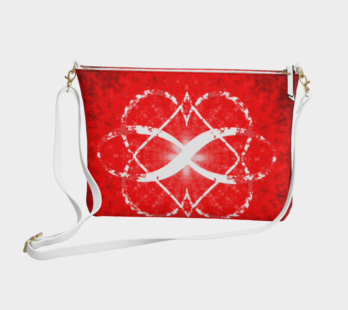 Katerina's Battle Symphony Red Instead Desires 2024 Vegan Leather Crossbody Purse