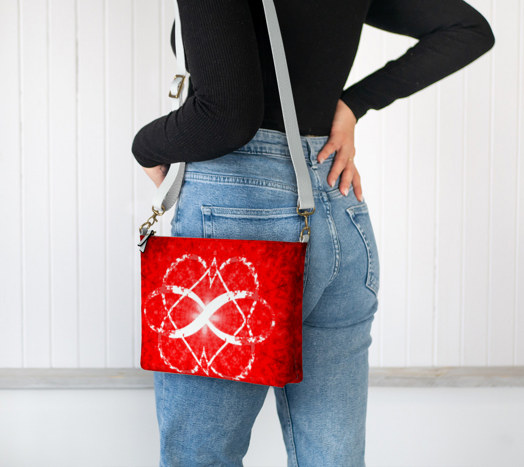 Katerina's Battle Symphony Red Instead Desires 2024 Vegan Leather Crossbody Purse