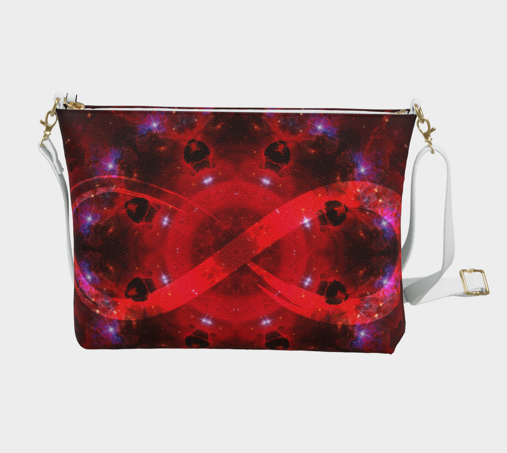 Katerina's Battle Symphony Red Instead Desires Vegan Leather Crossbody Purse