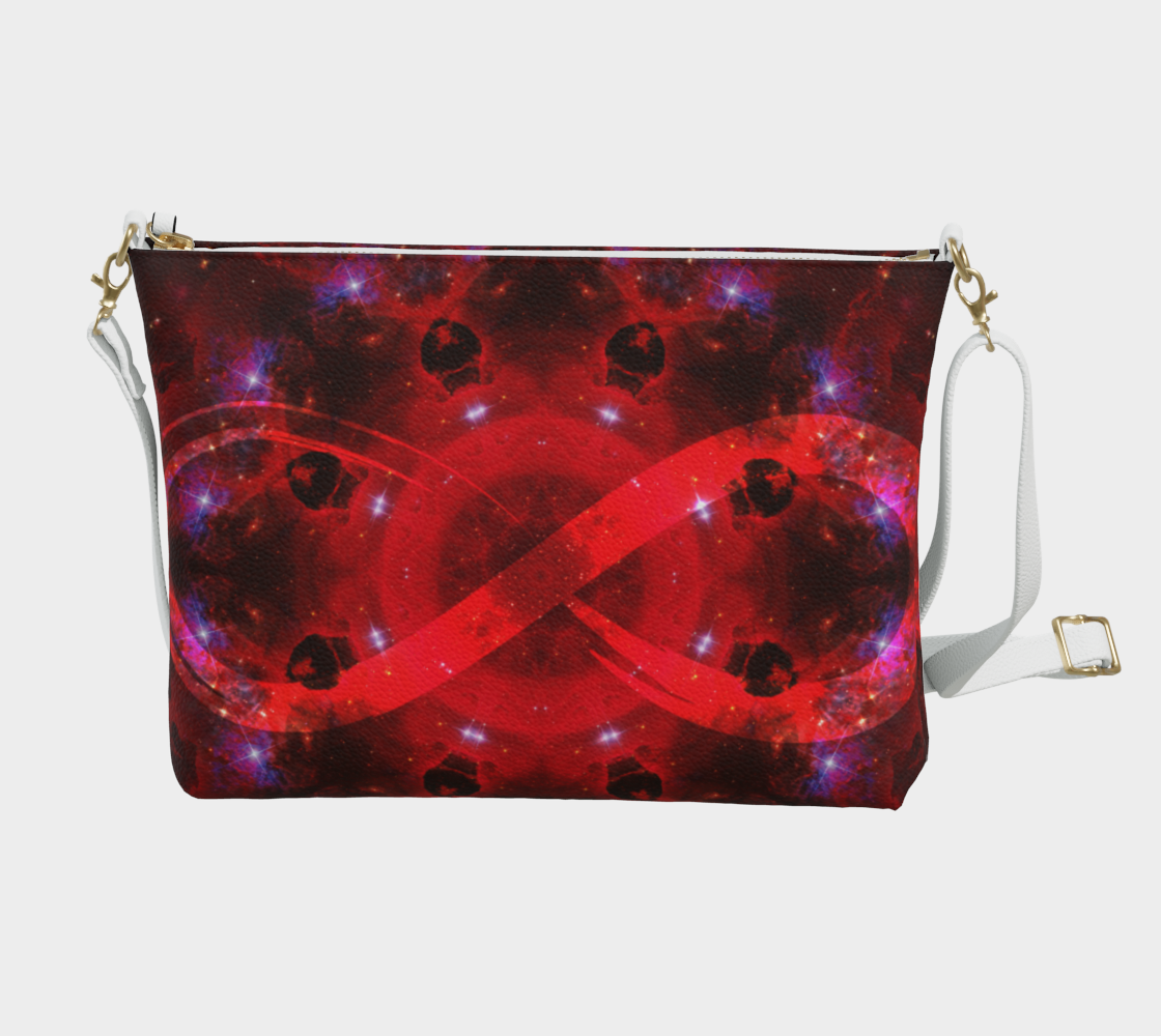 Katerina's Battle Symphony Red Instead Desires Vegan Leather Crossbody Purse