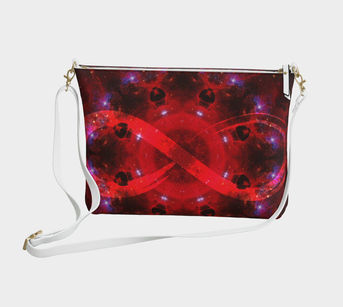 Katerina's Battle Symphony Red Instead Desires Vegan Leather Crossbody Purse