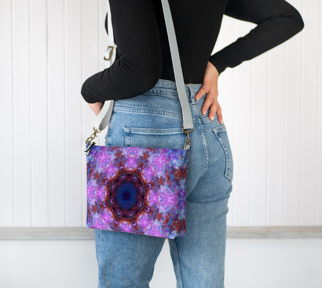 Katerina's Stripped Desires Vegan Leather Crossbody Purse