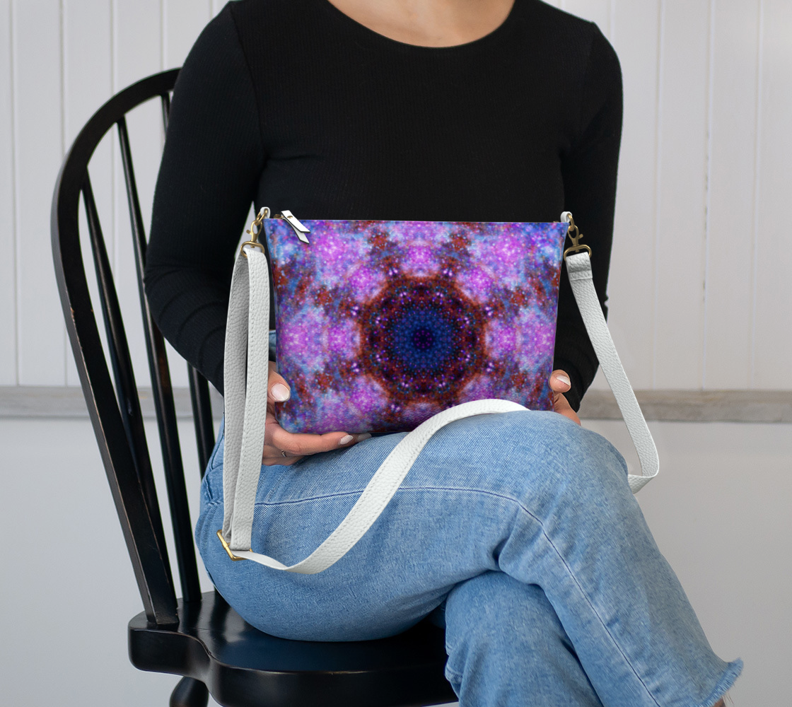 Katerina's Stripped Desires Vegan Leather Crossbody Purse